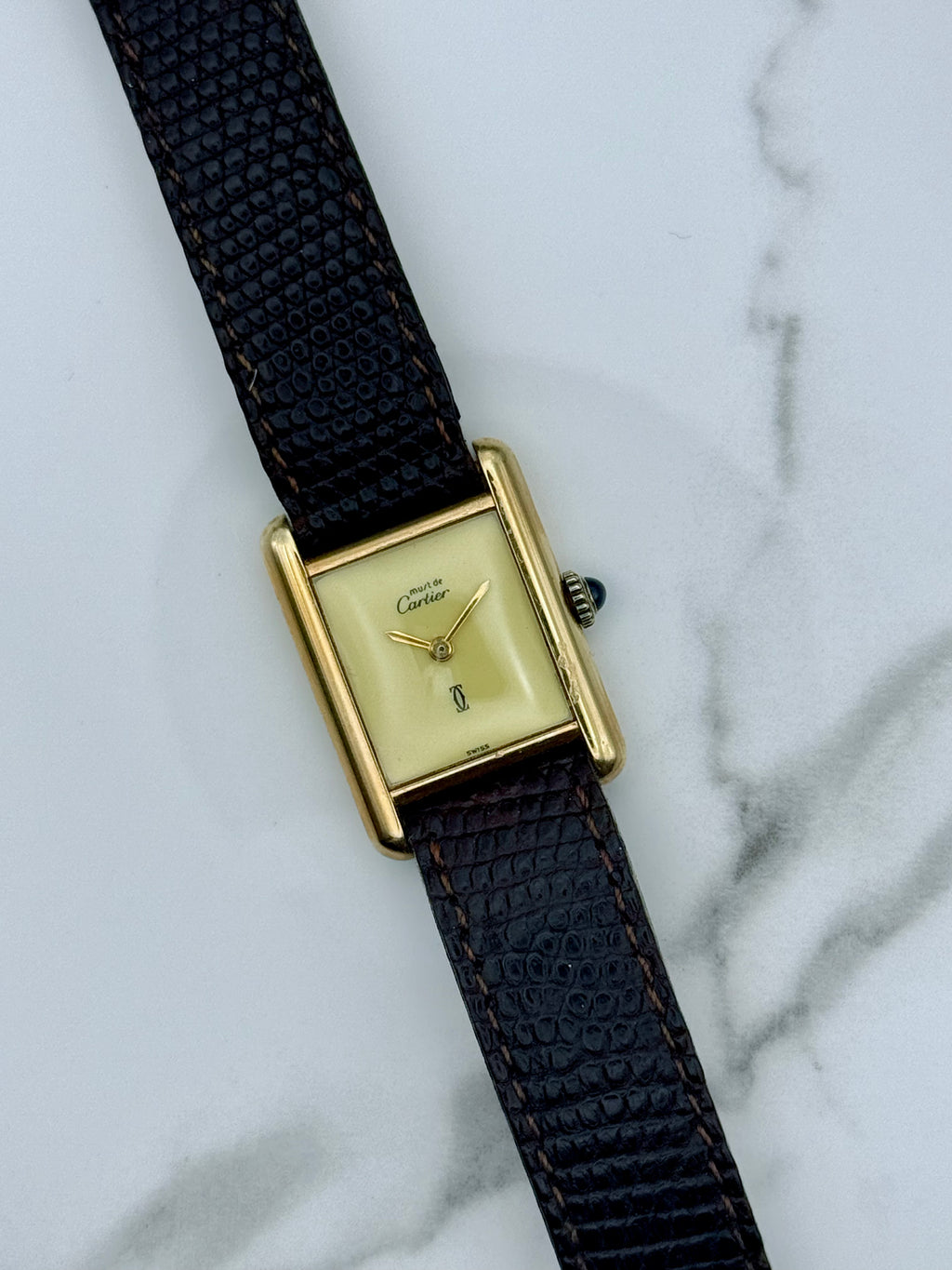 Cartier Tank SM Lemon Dial Ladies