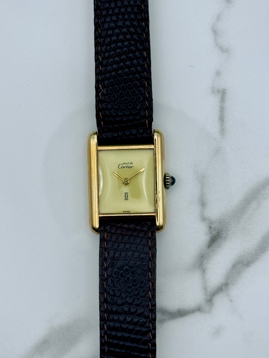 Cartier Tank SM Lemon Dial Ladies