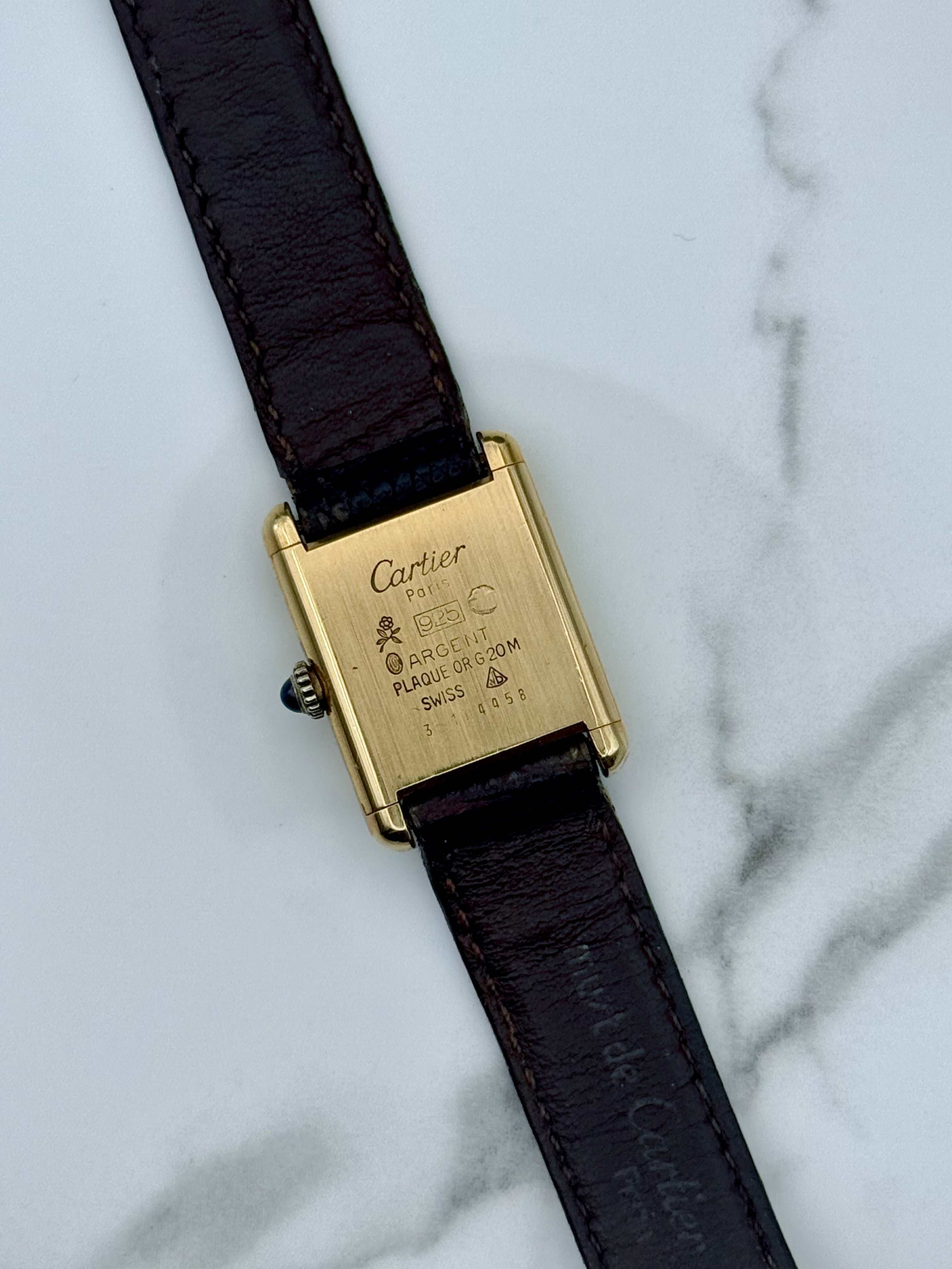 Cartier Tank SM Lemon Dial Ladies